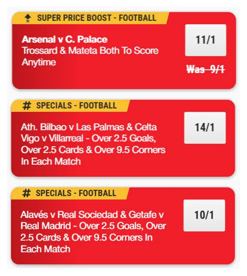 Football odds at Ladbrokes sports betting