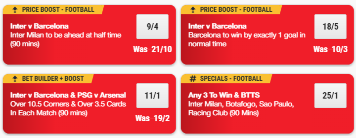 Special bets on ladbrokes football