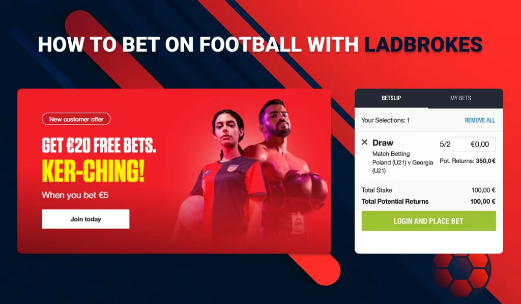 Bet on Football with Ladbrokes Examples