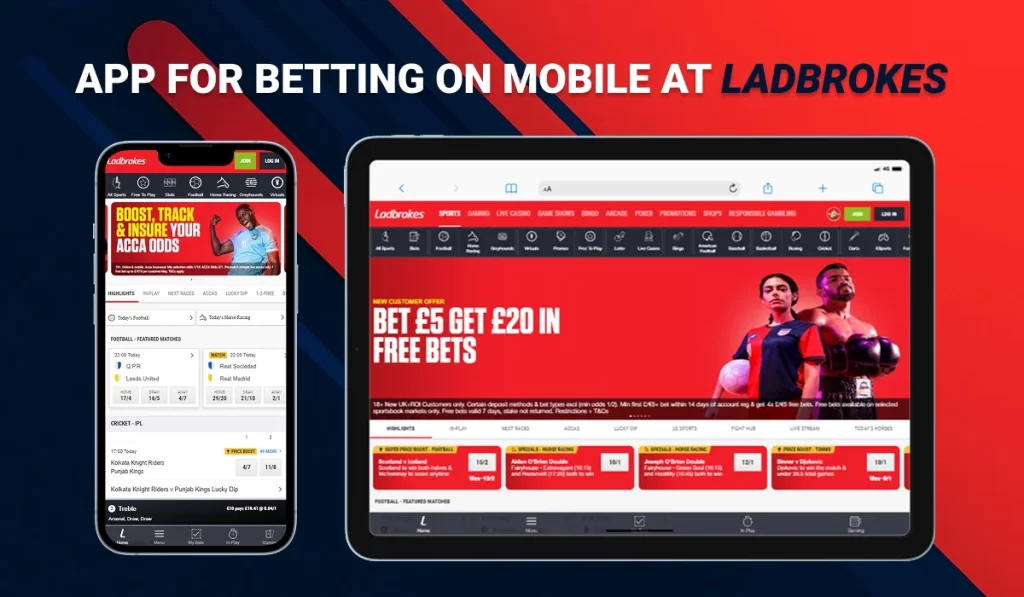 Ladbrokes mobile app for Mobile Devices